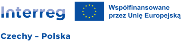 Logo programu Interreg Czechy–Polska współfinansowanego przez Unię Europejską